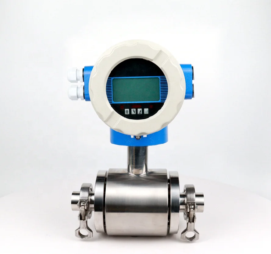 

High Accuracy Food Grade SS304 Sanitary 2 Inch 50mm Electromagnetic Flow Meter, Beverage Milk Magnetic Flowmeter