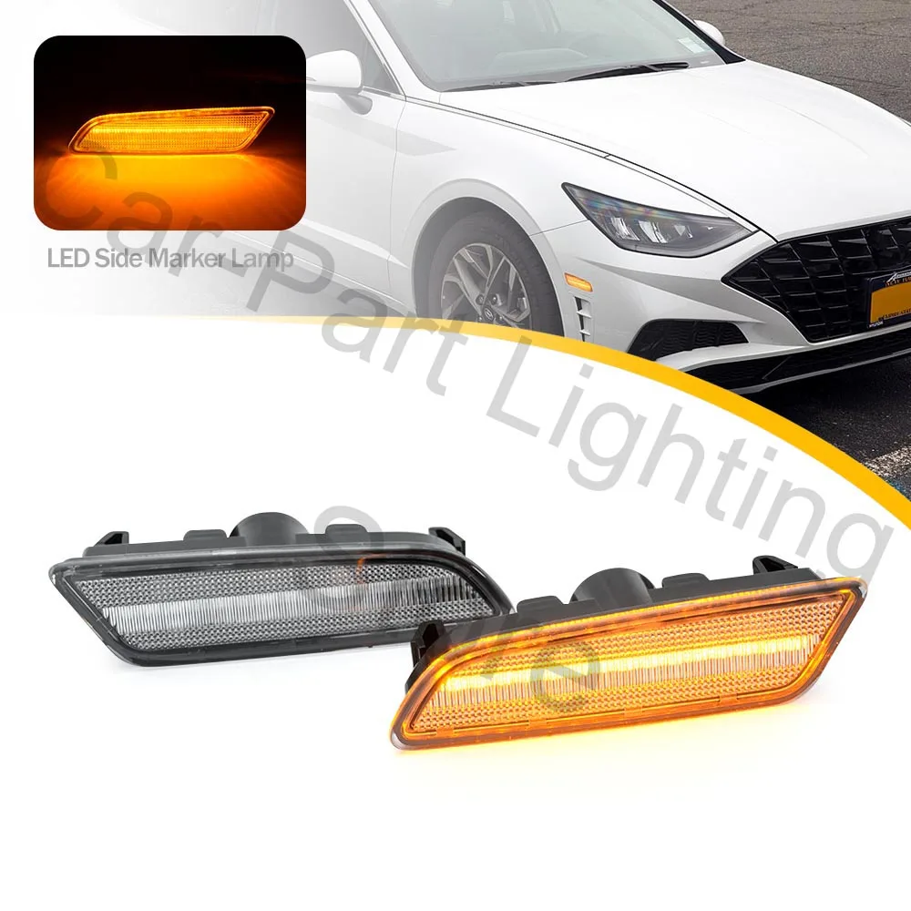 

Для Hyundai Sonata 2020 2021 2022 фонари передних поворотных сигналов, боковые габаритные огни, фары бампера