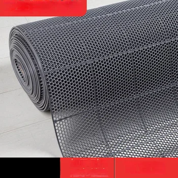 욕실 매트 욕실 빈 미끄럼 방지 매트 화장실 방수 메쉬 플라스틱 PVC 빨간 바닥 매트 야외 욕실 상품 이미지