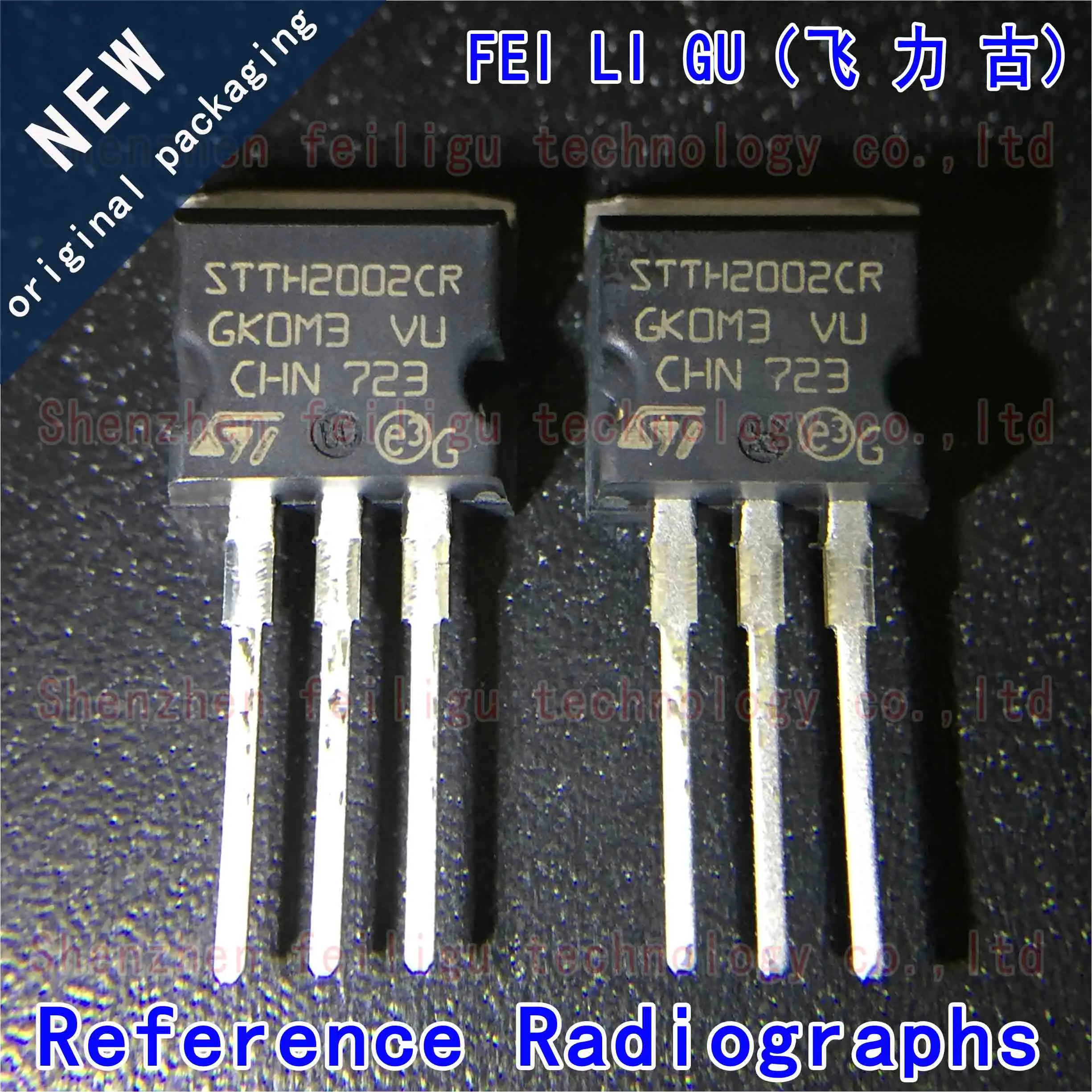 1~30PCS 100% New original STTH2002CR STTH2002C STTH2002 package:TO-262 in-line 200V 15A rectifier diode chip 1pcs new original authentic mbr1560ct in line to 220 15a 60v schottky rectifier diode iron head