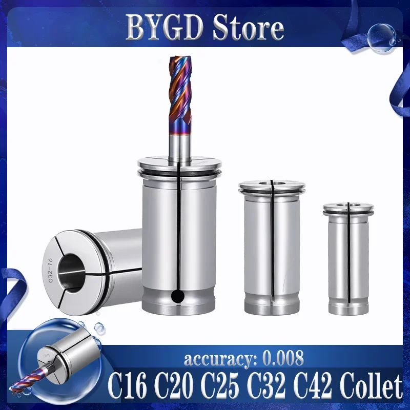 BYGD BT C16 C20 C25 C32 C42 leistungsstarke Spannzange, BT BT30 BT40 BT50 HSK HSK63A HSK63 SC32 C32 Leistungsstarke Spannzange Werkzeughalter Halterung Werkzeug