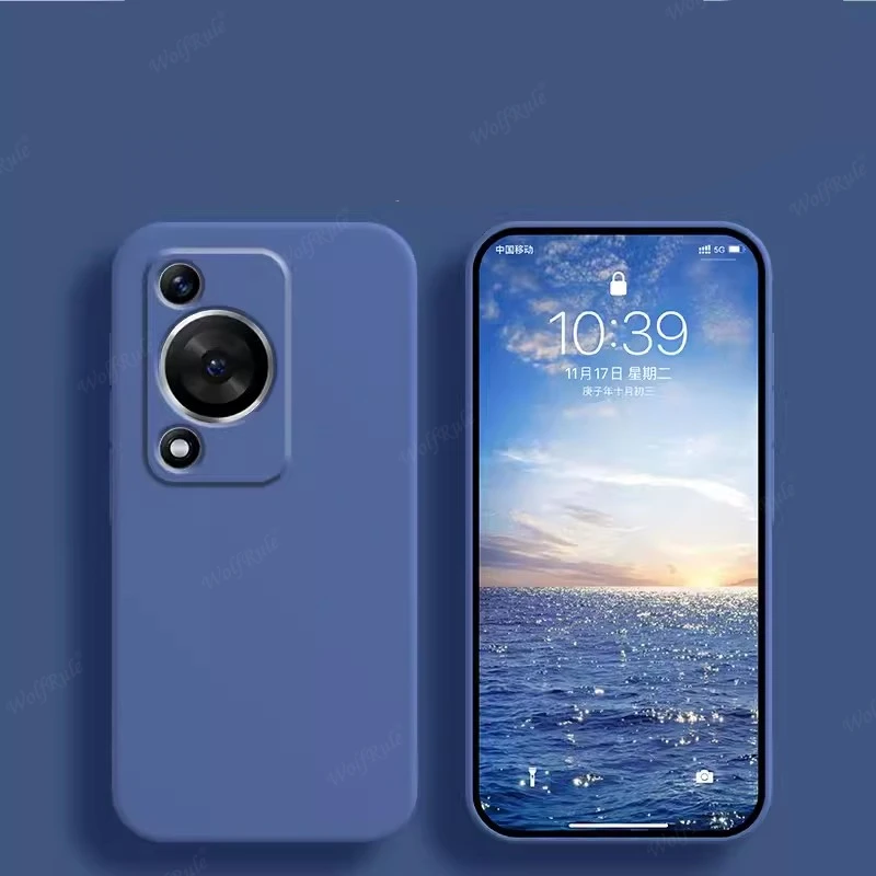 Protective TPU Liquid Silicone Soft Phone Case with Lens Protection