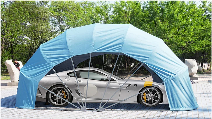 Hete Verkoop Beweegbare Opvouwbare Auto Garage Regenbestendige Brandvertragende Parkeerschuur Verdikte En Warme Cover Tent