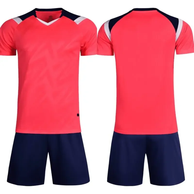 22/23 Custom Soccer Jersey Set for Men Kids Quick Drying Breathable Man Children 2 Piece Team Club Training Football Uniform Set