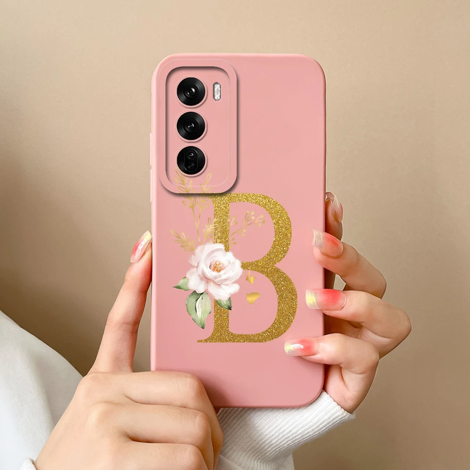 Sleek Liquid Protective Phone Case with A to Z Letter Design - Fashionable Shell Cover