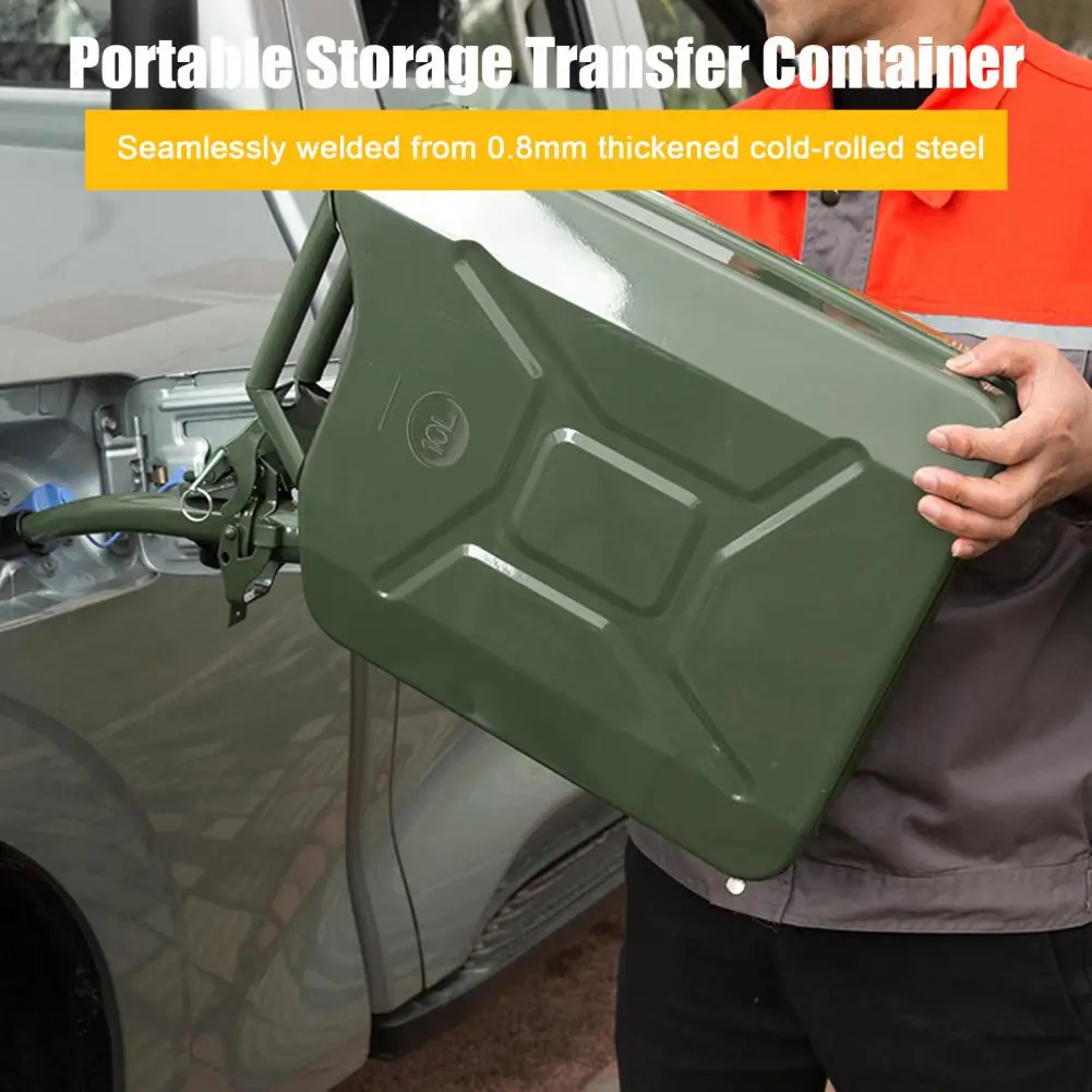 Oil Transfer Tank Portable Storage Transfer Container with Spout System Large Capacity Leakproof Good Sealing Oil Tank