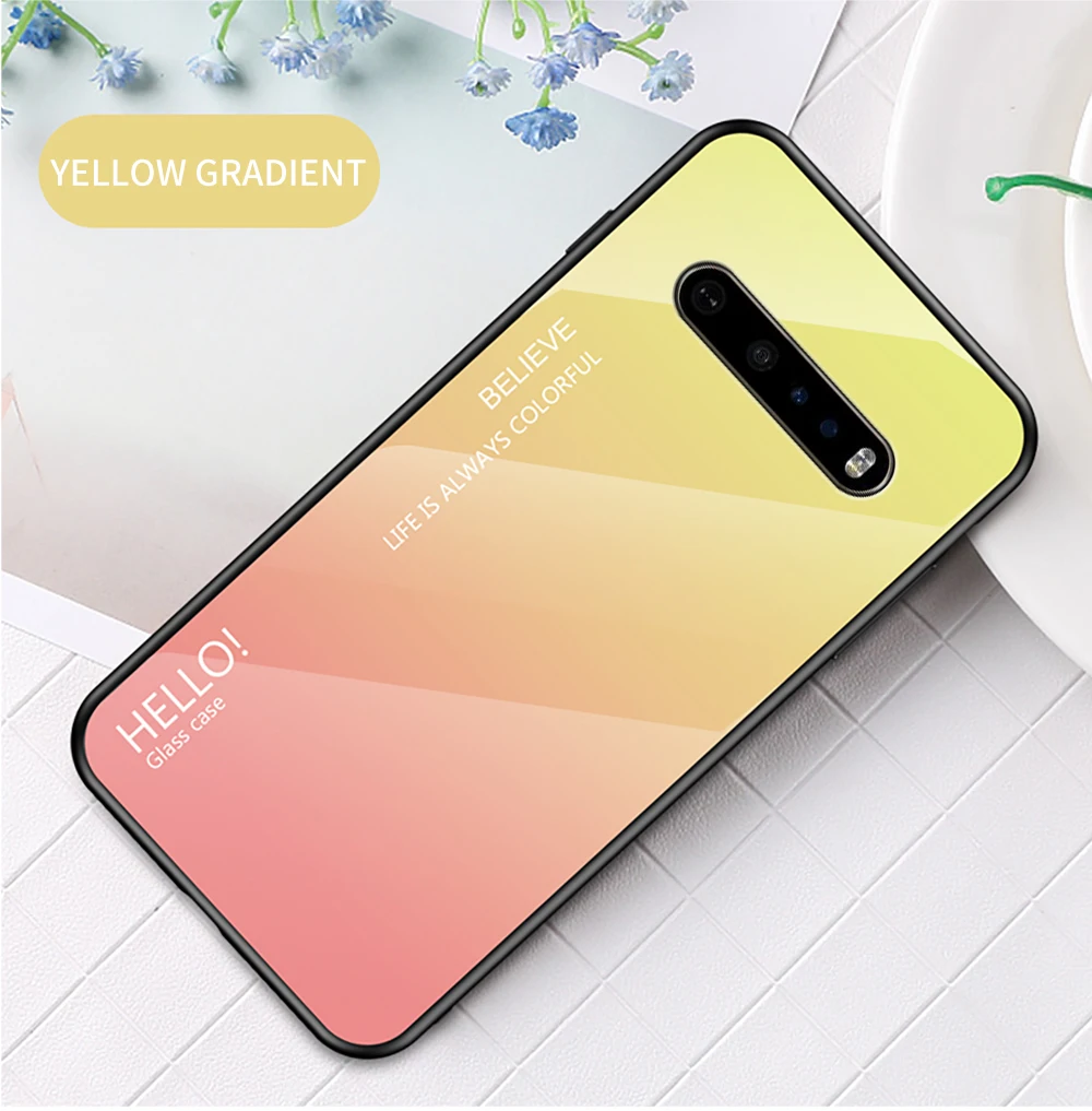 LG G8 Ince Cam Durumda DECLAREYAO Lüks Ultra Ince Sert Ayna Temperli Cam Coque LG G5 G6 G7 G8 G9 V60 Co_voghion.com