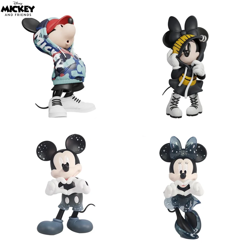 

Morstorm Mickey Mouse Figurines 15cm Original Disney Model Mickey Minnie Doll Decoration Gift Cool Anime Figure Collection Toys