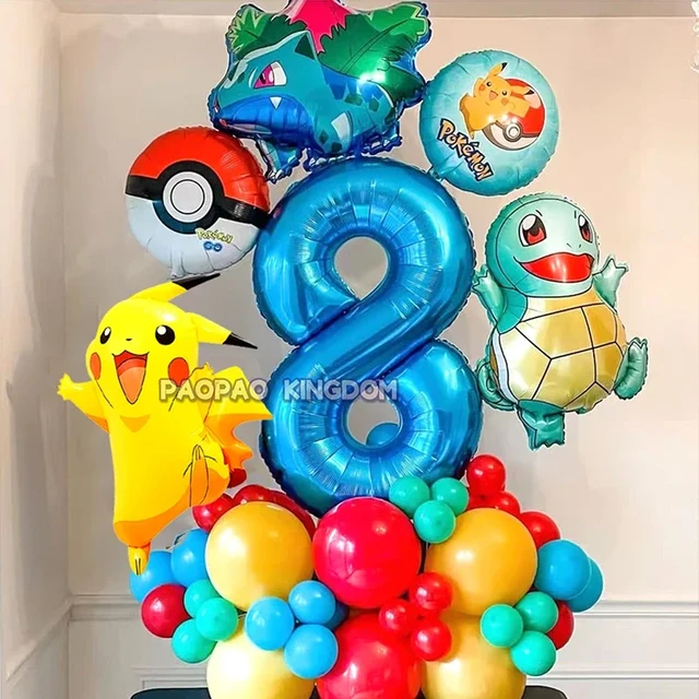 Pokemon Balloon Pikachu Set Squirtle Bulbasaur Human Figure Aluminum  Balloon Decoration Supplies Kids Birthday Party Gift - AliExpress