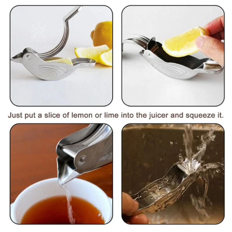 Creative Bird Lemon Squeezers Juicer Household Stainless Steel 304 Lemon Tea infuser Kitchen gadget Fruit Vegetable Tools fruit juicer lemon squeezer