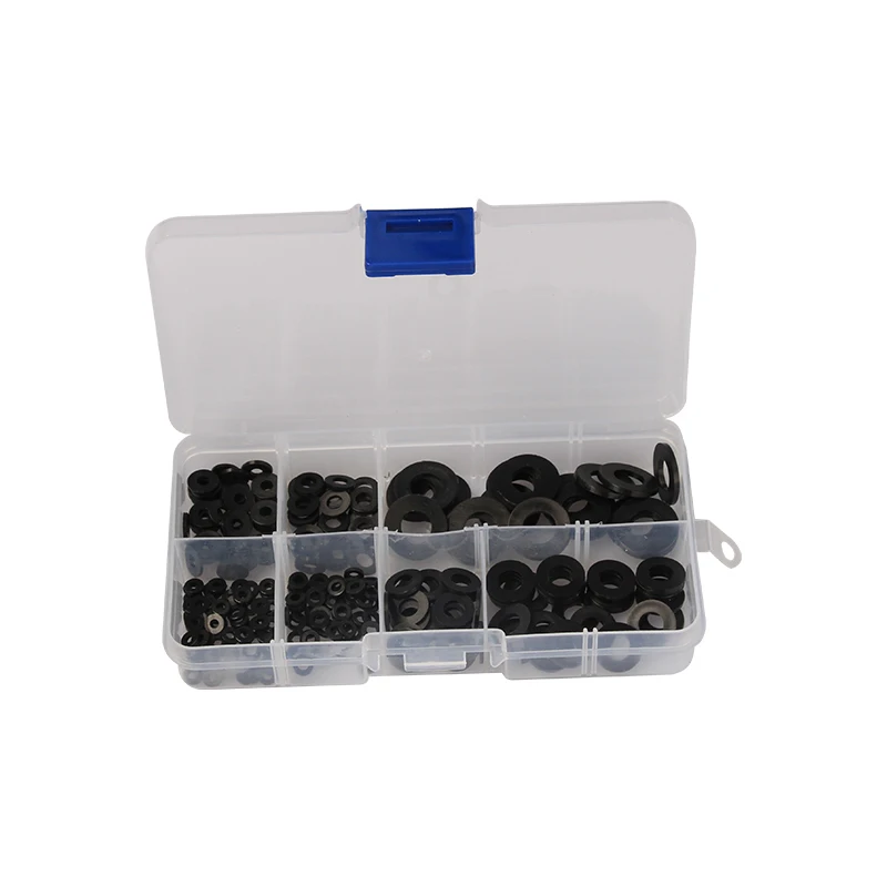 600pcs Nylon Flat Washers Assortment Kit - 9 Sizes M2 To M12 For Screws & Bolts