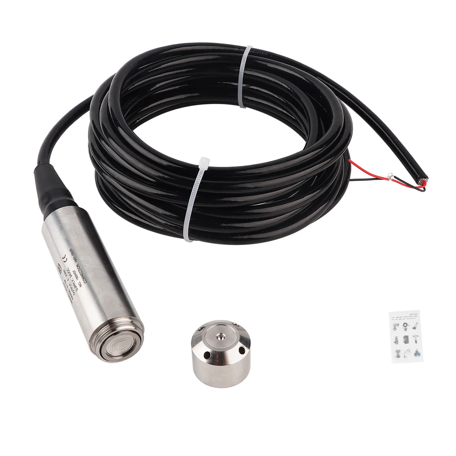 Liquid Level Sensor YB-2J-F Liquid Level Transmitter 5m Water Level Sensor 12-32VDC 4-20mA Output Pump