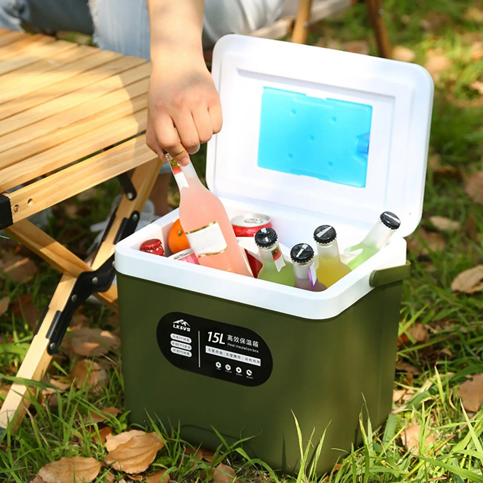 Durable Car Refrigerator Car Heat Preservation Picnic Outdoor Cooler Box