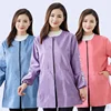 New Waterproof Work Clothes Pet Shop Uniforms Beauty Salon Long Sleeve Apron Barber Shop Anti Hair Smock Cooking Oil Proof Gown 1