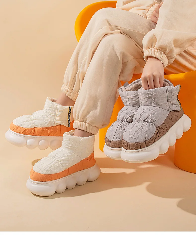 Womens Boots Svea Low Winter Boots Chunky High Heels 5cm