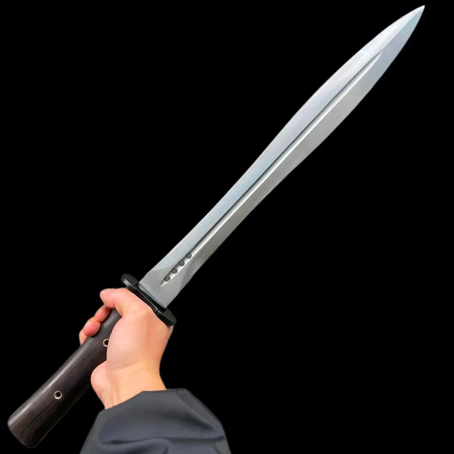Chinese Battle Tang Metal Swords 60Si2CrVA Steel Blade Real