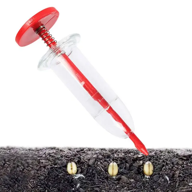 Fecskendők Kerti Precíziós Vetés Megtermékenyítő Mini Vetőmag Adagoló Virágágy Kertész Szerszám Kézi Ültetvény - Image 2