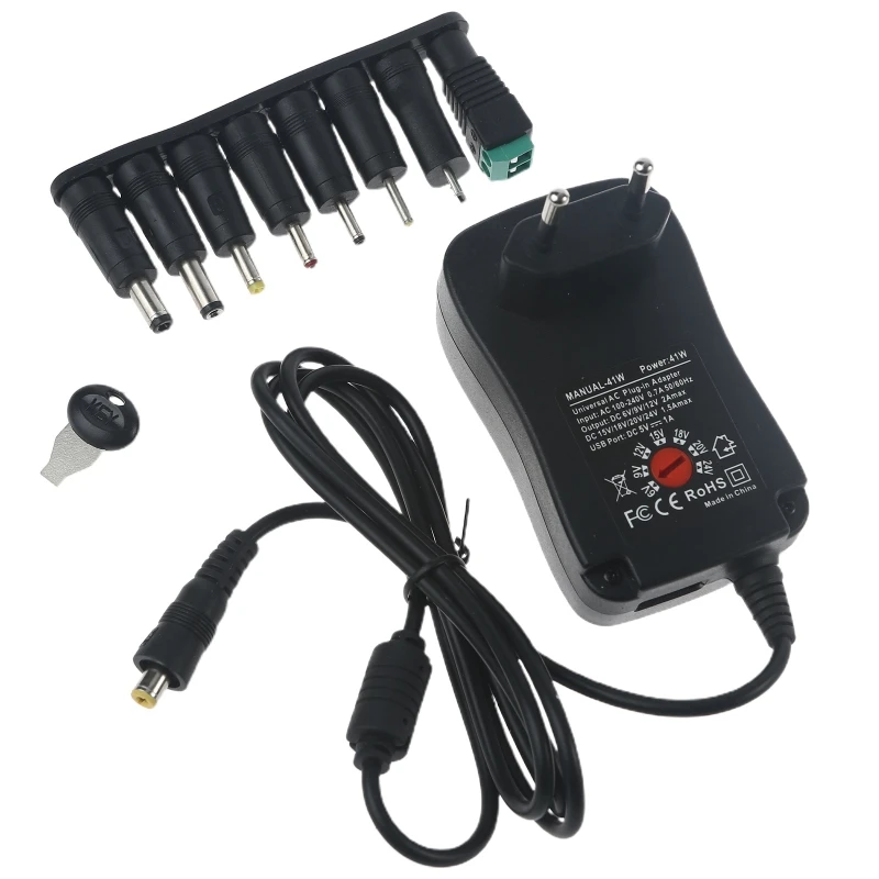 Xx9a 41w 6v 9v 12v 15v 18v 20v 24v + Usb Regulated Multi Voltage