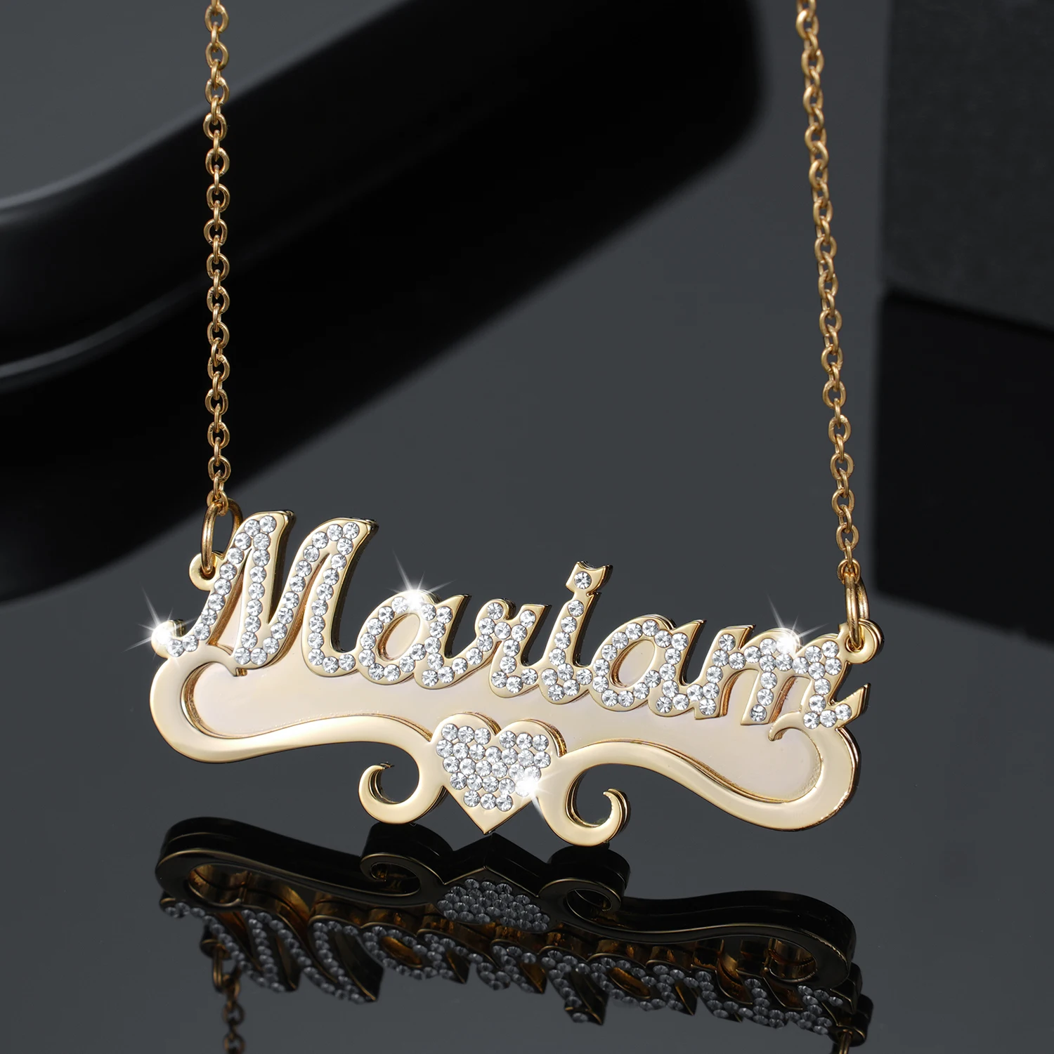  TinyName Custom Name Necklace Personalized 18K Gold