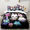 Gabby's Dollhouse Bedding Set Kawaii Bed Linen Set Single Double Size Home Decor For Girls Kids Cartoon Cute Cat Duvet Cover Set 5