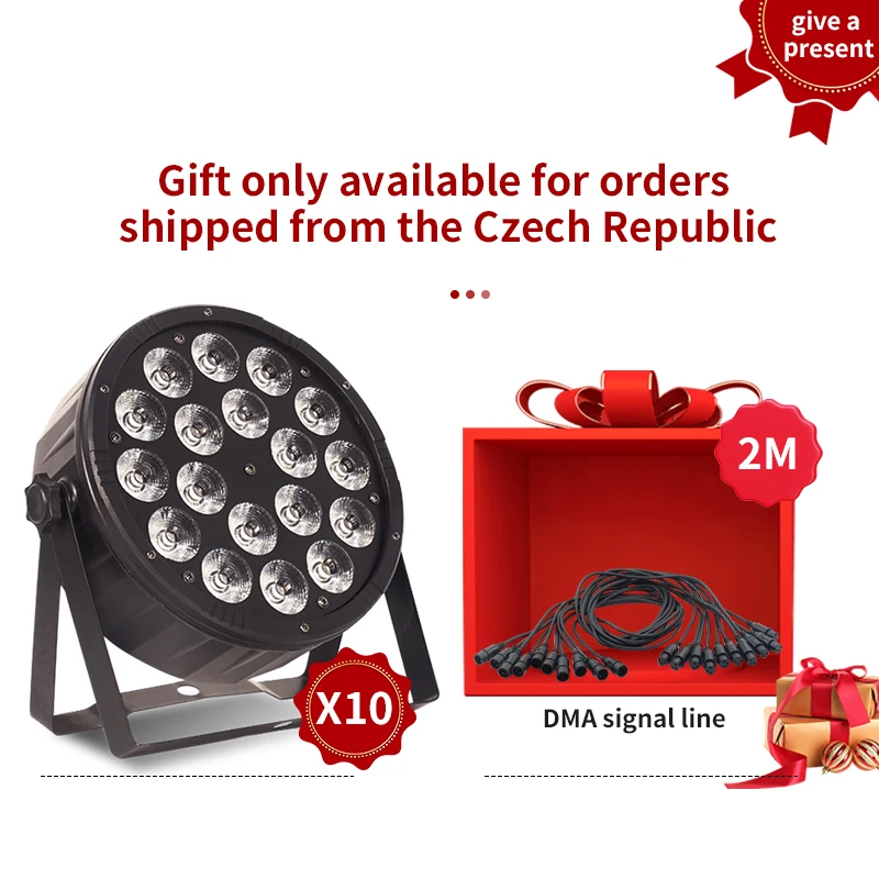 18x12W RGBW 4in1 LED Par Light Remote Control Flat Spotlight Professional Stage DJ Equipment Wedding Stage Lighting led light led stage light mini led stage light