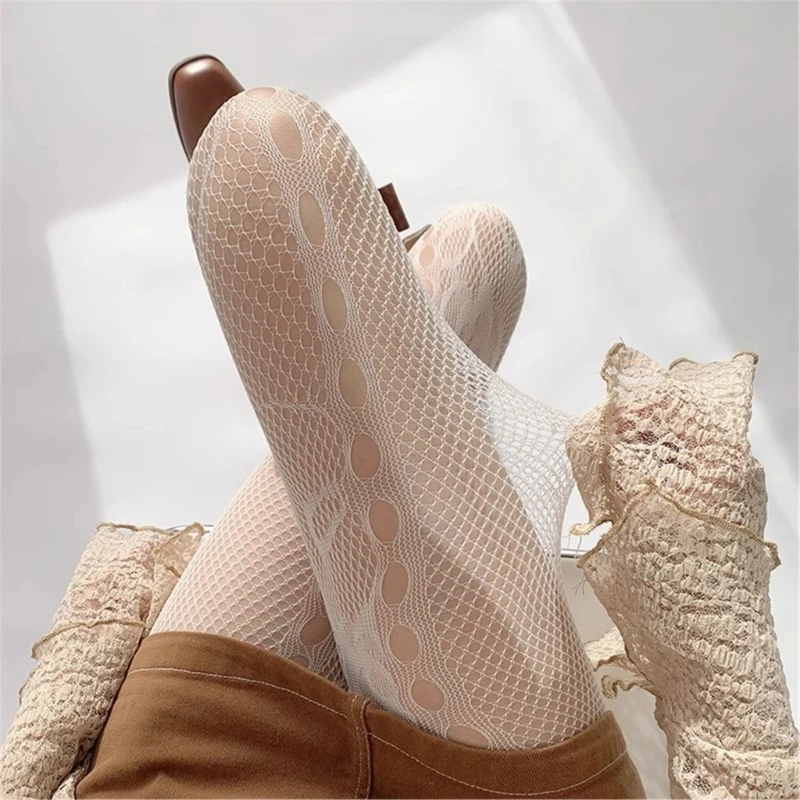 Patterned Tights Fishnet Stockings Floral Pantyhose Stockings Leggings Lace Tights for Women Girls Summer Leggings F0T5