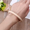 6 Pcs Unfinished Bangles Bracelet Natural Round Wooden Ring for Art & Craft Project DIY Jewelry Making 3