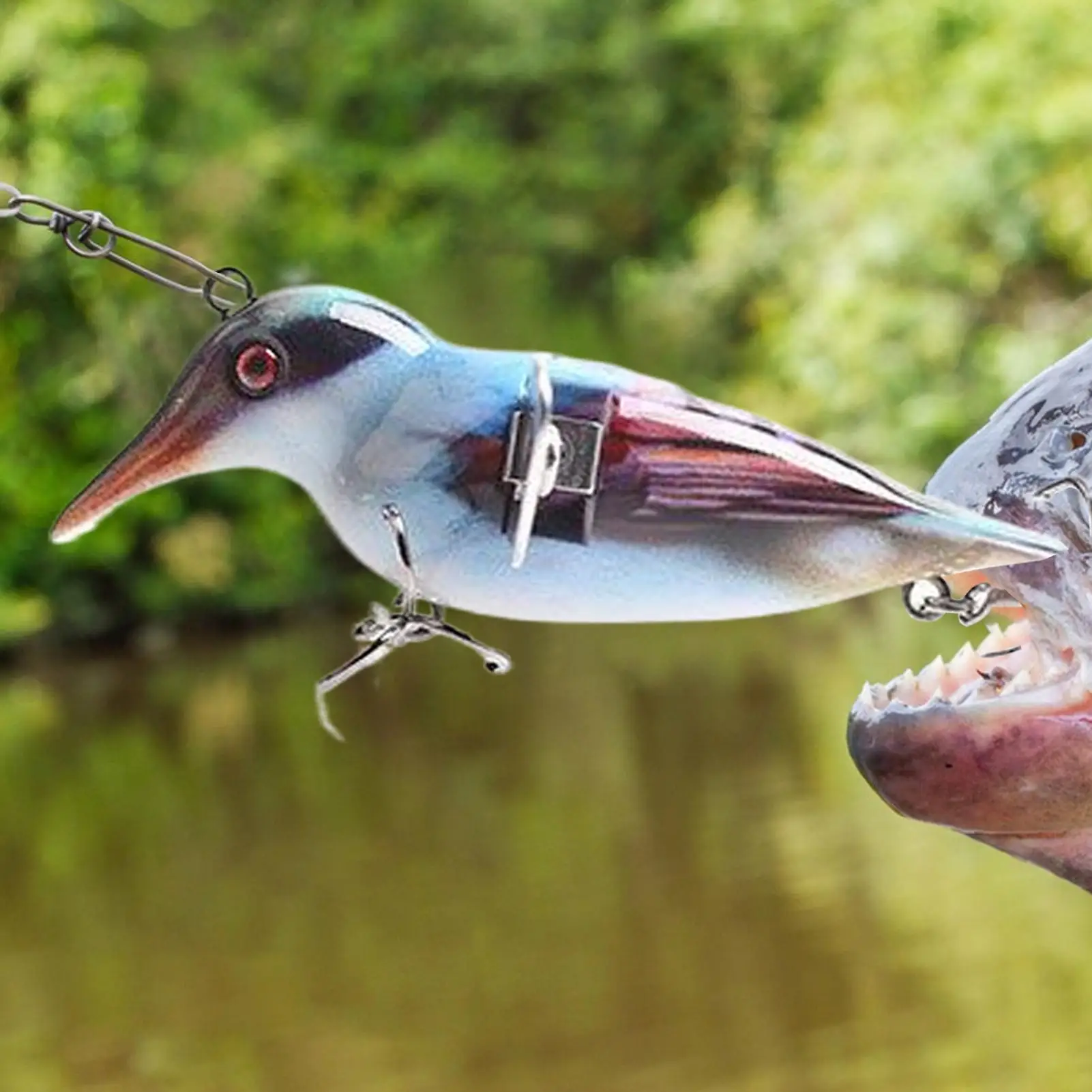 Description Picture 4 of itemBirds Shape Fishing Lures With Hooks 8cm/12g Topwater Simulation Hard Wobblers Popper Floating Hard Wobblers Bait For Fishing