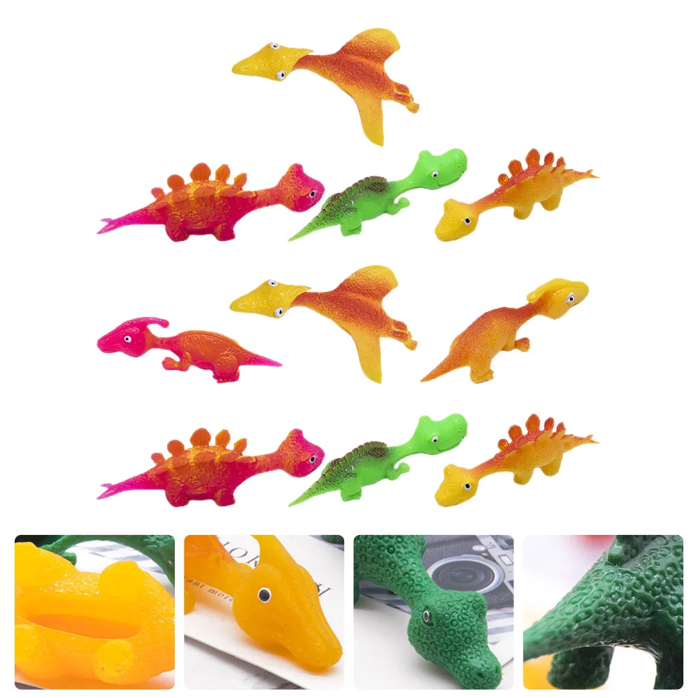 

Finger : Stretchable Flick Rubber Animals 10pcs Kids Catapult Toys Fidget Stress Sensory Party Favor Random Style