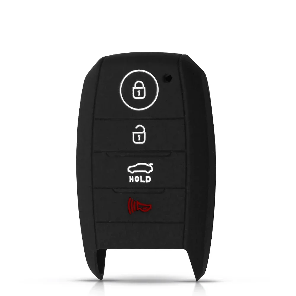 KEYYOU 실리콘 키 케이스 스마트 4BT 커버 Kia Sorento Optima Forte Koup Soul Niro 2014 2015 2016 홀더 보호대 Fob Keyless