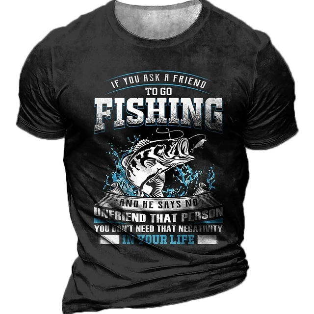 Summer Newest Outdoor Fishing Shirt 3d Printed Fishing T-shirt For Men  Short Sleeve Casual Fish