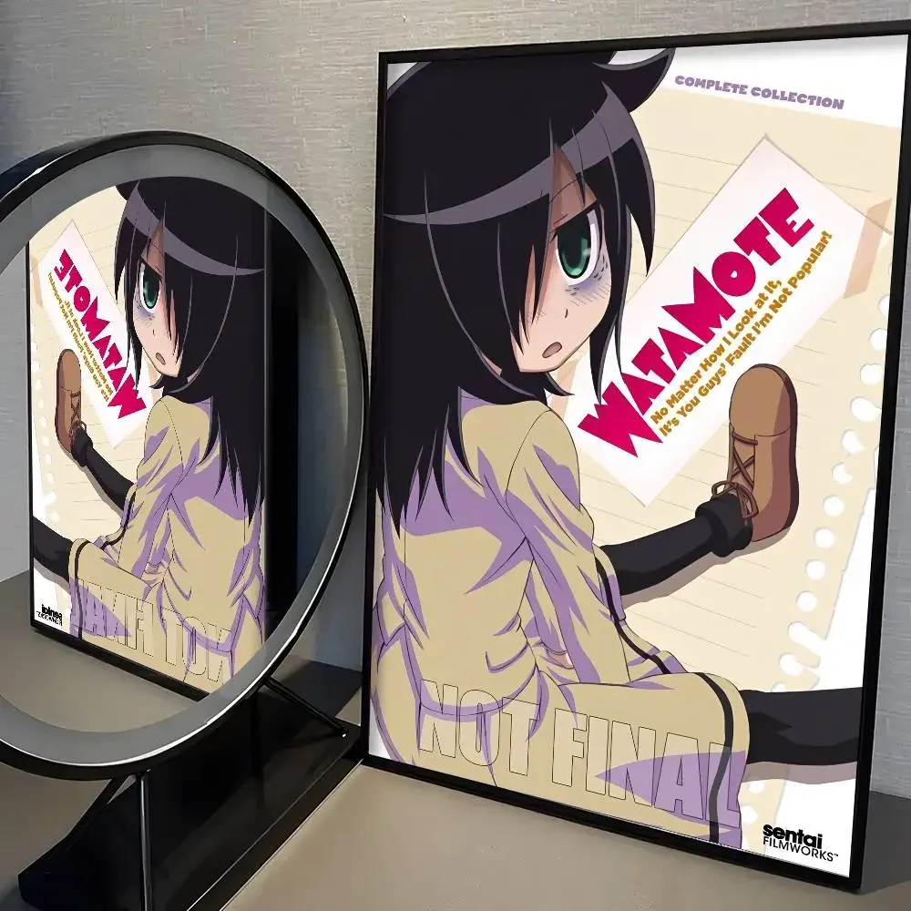 Anime W-Watamote Kuroki Tomoko Poster Aufkleber Druck Wasserdichte Wandkunst Für Wohnzimmer Schlafzimmer Home Decor Geschenk Film Poster – Detail 17