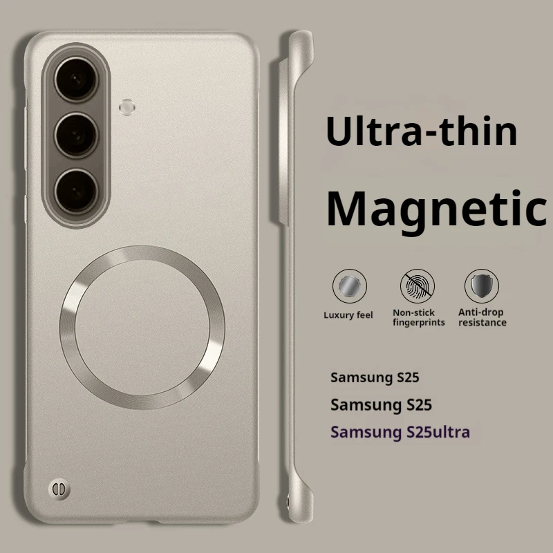 Frameless Ultra Thin Matte Magnetic Case - Protective Hard PC Back Cover
