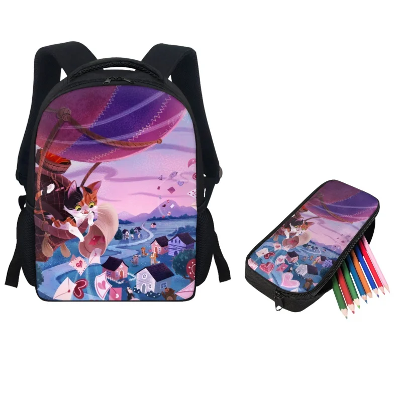 

Twoheartsgirl Cartoon Air Balloon Baby School Bags Mini Backpacks for Kids Boys Girls Kindergarten Children Bookbag Pencil Bags