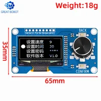 BS 0.96/1.3 inch White Blue oled display screen combined with EC11 rotary encoder module IIC interface for arduino - Image 3