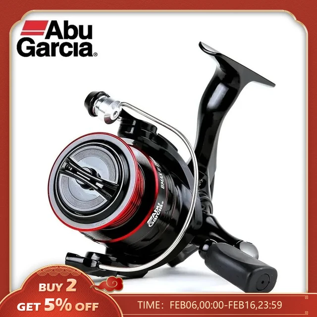 Original ABU GARCIA BLACK MAX 2 Spinning Fishing Reel 4+1BB 500-5000  Graphite Body Lightweight Saltwater Fishing Coil BMAX II - AliExpress