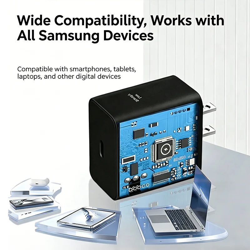 Samsung 60W US Plug Charger - Original PD Super Fast Charging Adapter