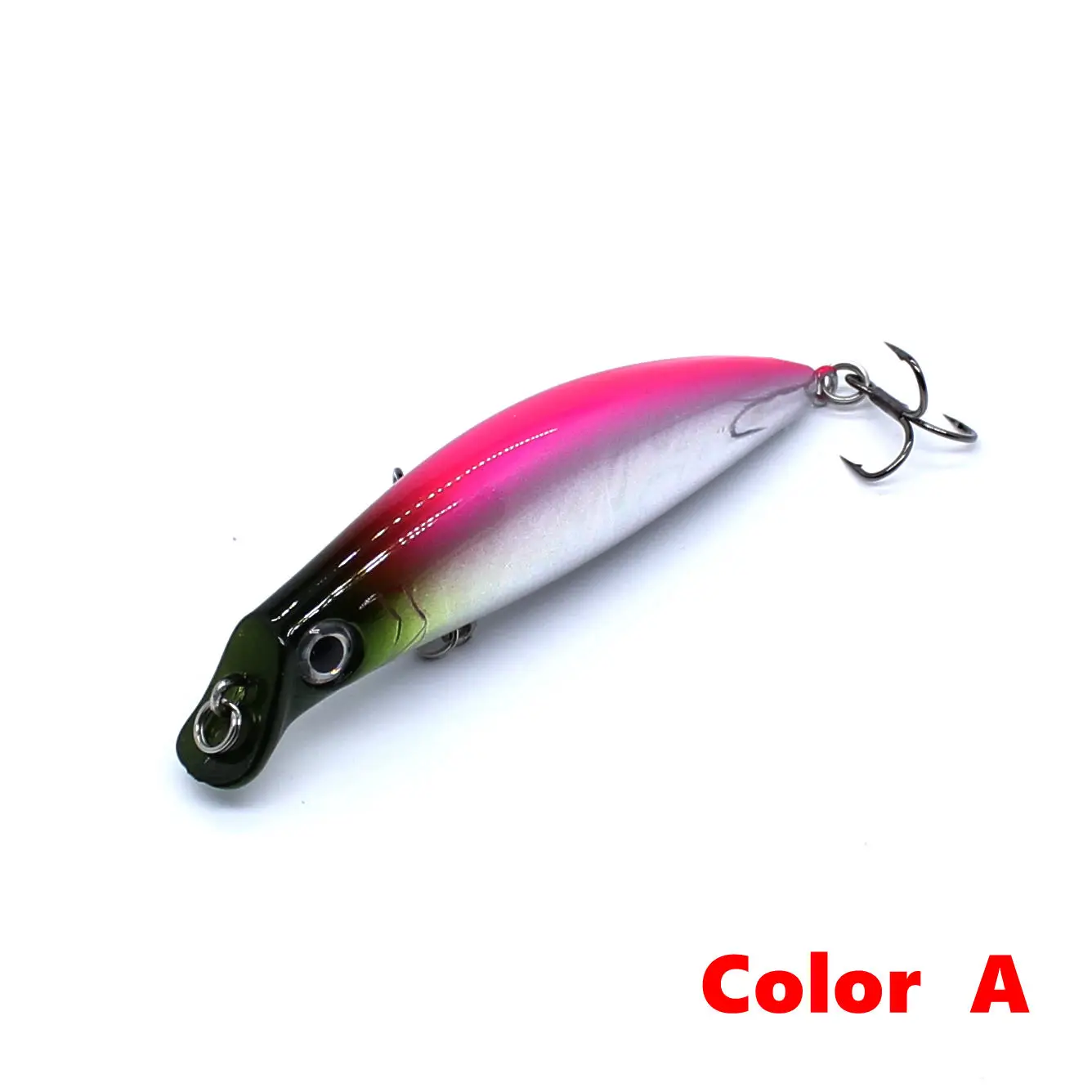 Aoclu Top water Hybird Schwimmer 75mm 6,5g harten Köder Minnow Stick Köder Bass Forelle Boot Angeln UV-Malerei leuchten im Wasser – Detail 6