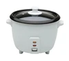 Imusa 3 Cup New White Electric Rice Cooker with Nonstick Bowl, Measuring Cup and Spoon 1