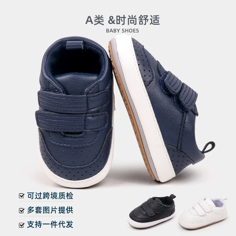 Spring and Autumn Baby Girls and Boys Casual Shoes Fashion Design Three Colors TPR Sole Anti Slip Newborn Toddler Shoes BSK4194 5