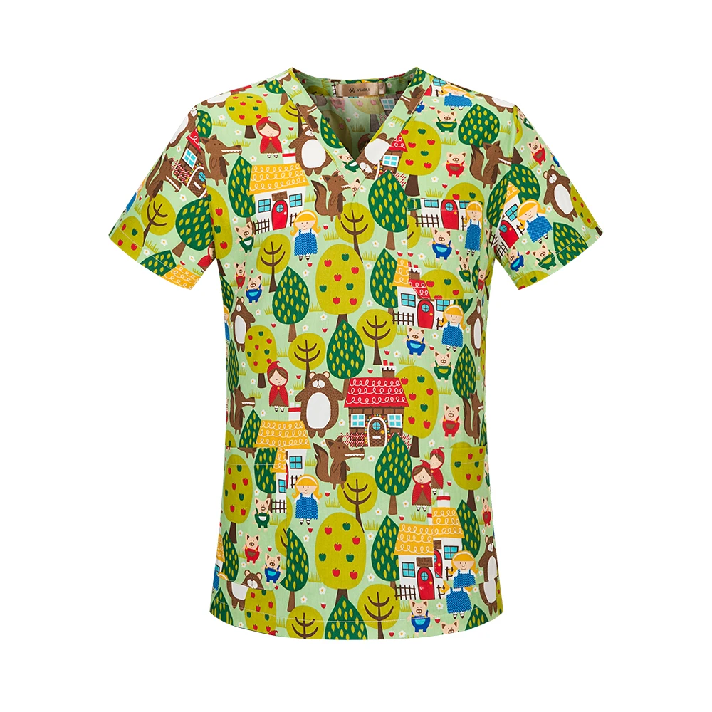 High Quality Spa Uniform Pet Grooming Agency Work Scrubs Tops Beauty Salon Workwear Unisex Lab Uniform Health Workers Clothes