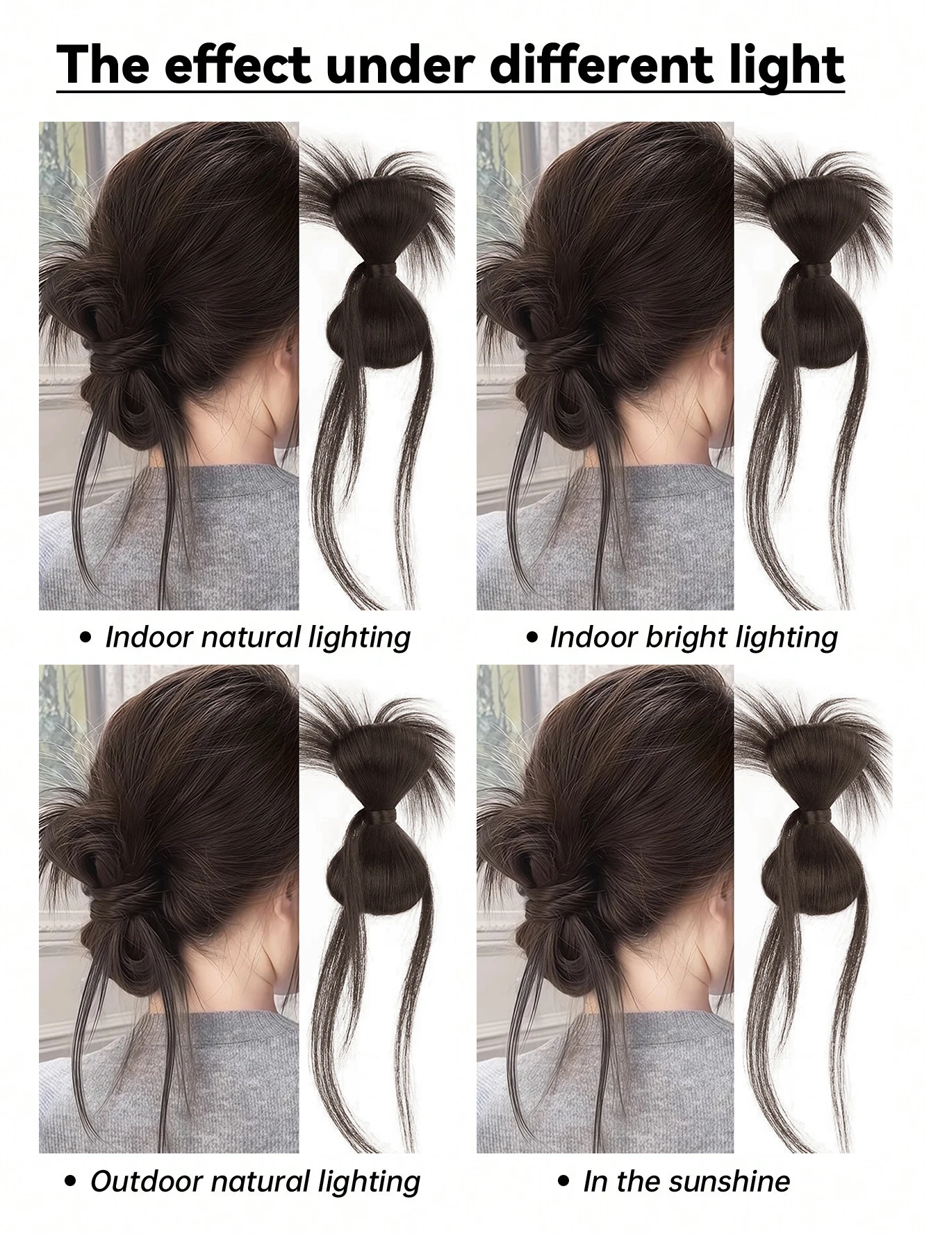 Synthetic Curly Bun Hairpiece for Women