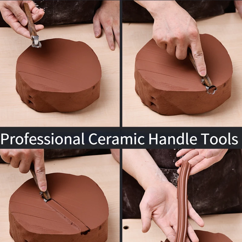 

Профессиональные инструменты с керамической ручкой, глина, полимерная форма, скульптура, скребок, ручная работа, чайная чашка, чашка для воды, посуда