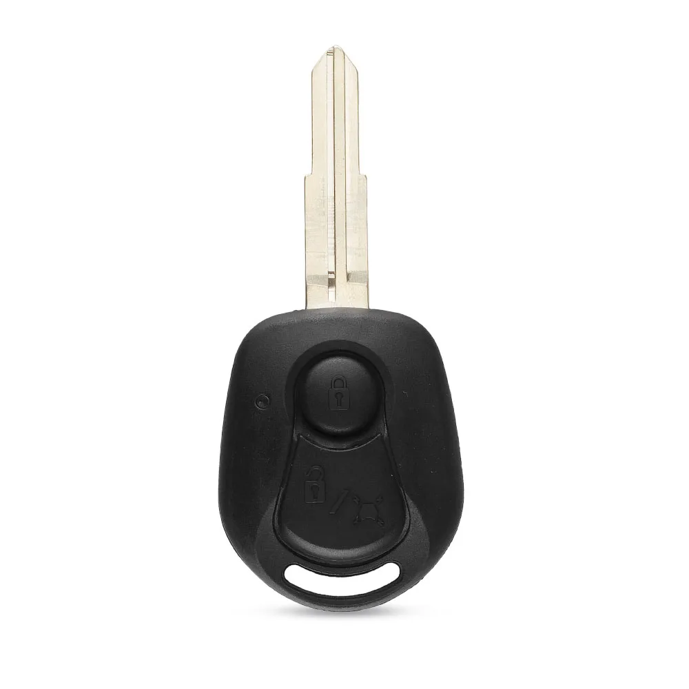2 Buttons Remove Key Case Shell Fob Styling For SSANGYONG ACTYON KYRON REXTON Uncut Blade Key Fob Cover key case car key shell key shell
