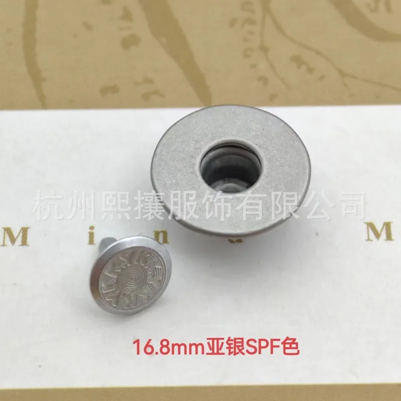 100sets/Lot YKK Jeans Button 16.8mm Hollow Silver Bronze Black Nickel Casual Pants Tailor Sewing Clothing Accessory 2