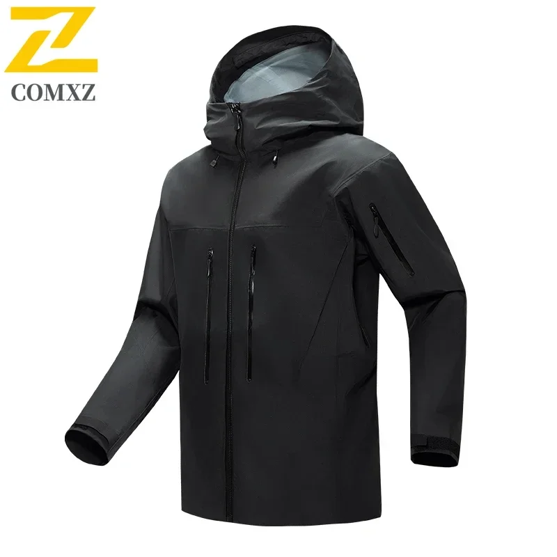 Eiao Outdoor Soft Shell Rain Proof Jackets Men's New Three-layer Adhesive Waterproof Windbreaker Trekking Fishing Stormcoat