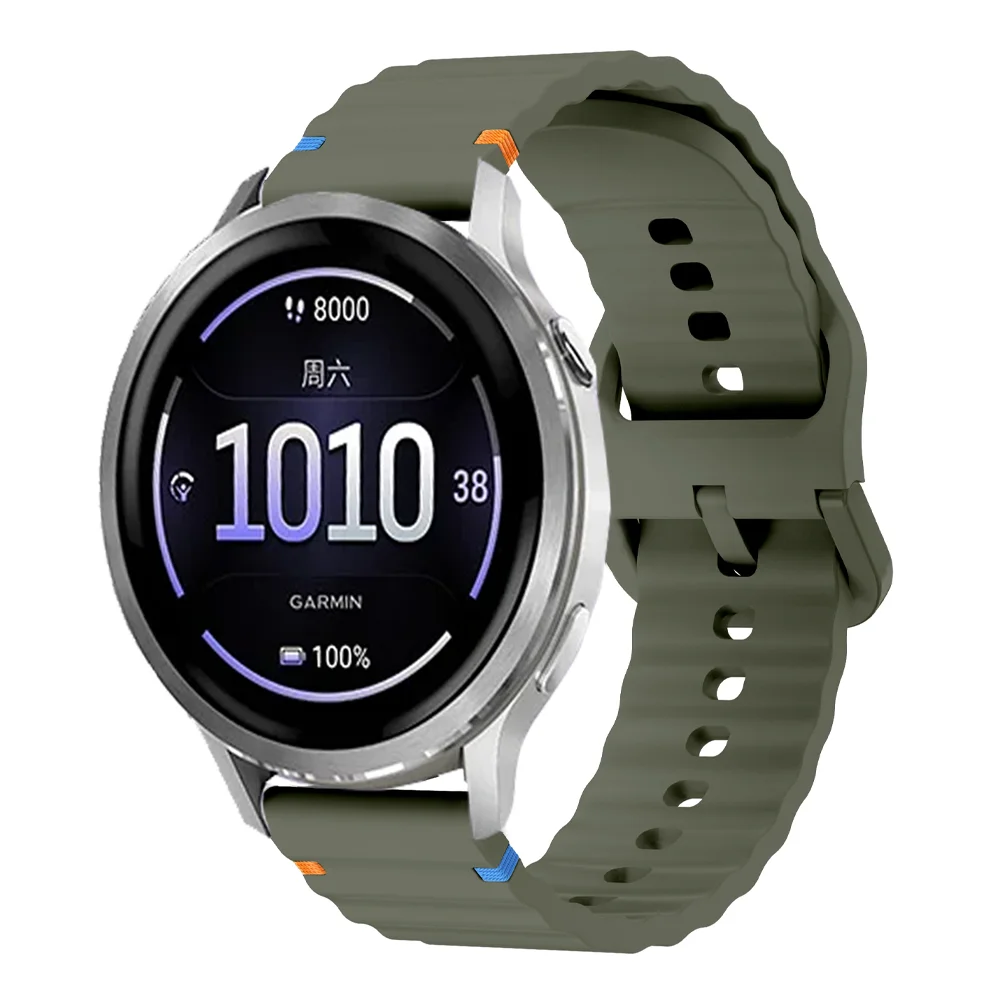 Versatile Silicone Sports Strap - 18mm, 20mm, 22mm