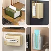 Leeseph Hanging Tissue Box Cover, Wall mount Rectangular Clear Acrylic Mask Case Holder Tissue Dispenser Box Cover for Home Use 4