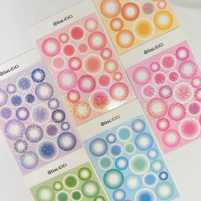 SKYSONIC 2/4/5/6/8pcs/10pcs Full Set Series Decorative Stickers Idol Card Album Scrapbooking Sticker Korean Stationery Suppliers 6pcs set