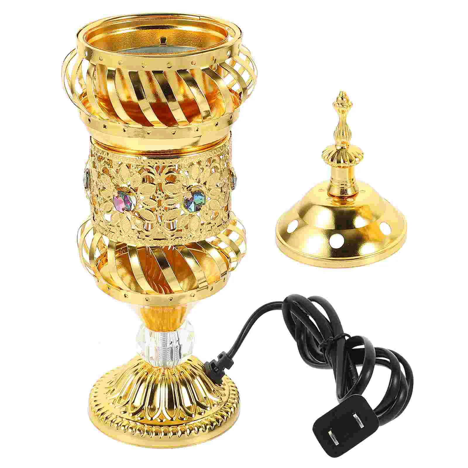 

Middle East Retro Electric Censer Vintage Church Burner Electric Iron Holder Sandalwood Charcoal Stove Indoor Burner